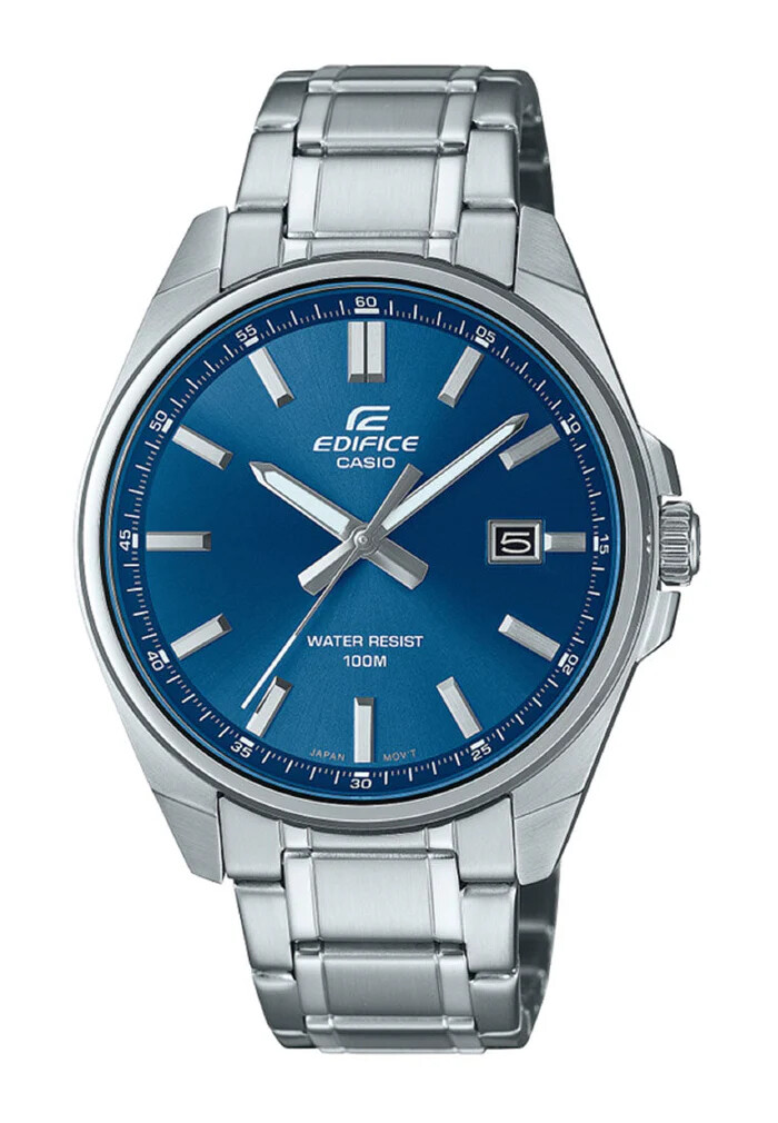 Casio Edifice 3 Hand Analog Stainless-Steel Band #EFV-140D Watch