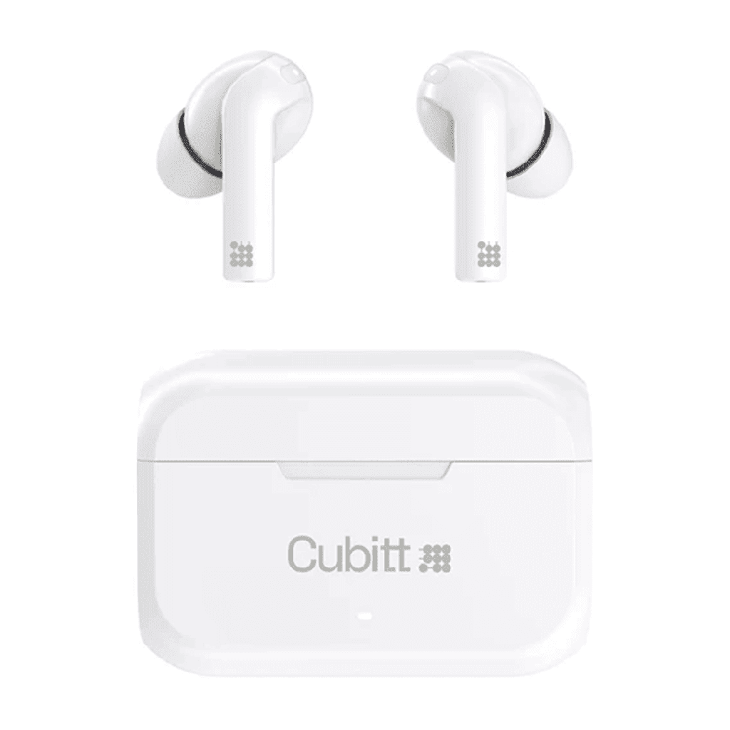 Cubitt Wireless WHITE Earbuds #CTEG2-7 Gen 2 w/Case