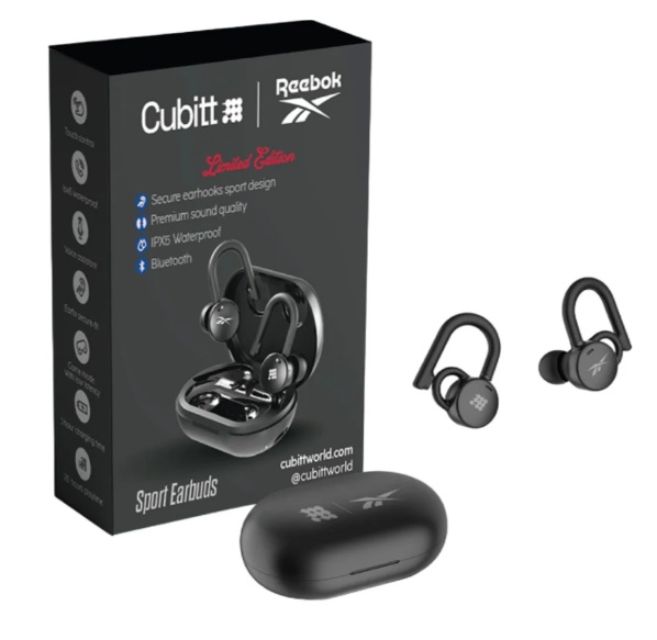 Cubitt Wireless BLACK Earbuds #CTERK-1 Gen 2 w/Case - Sale