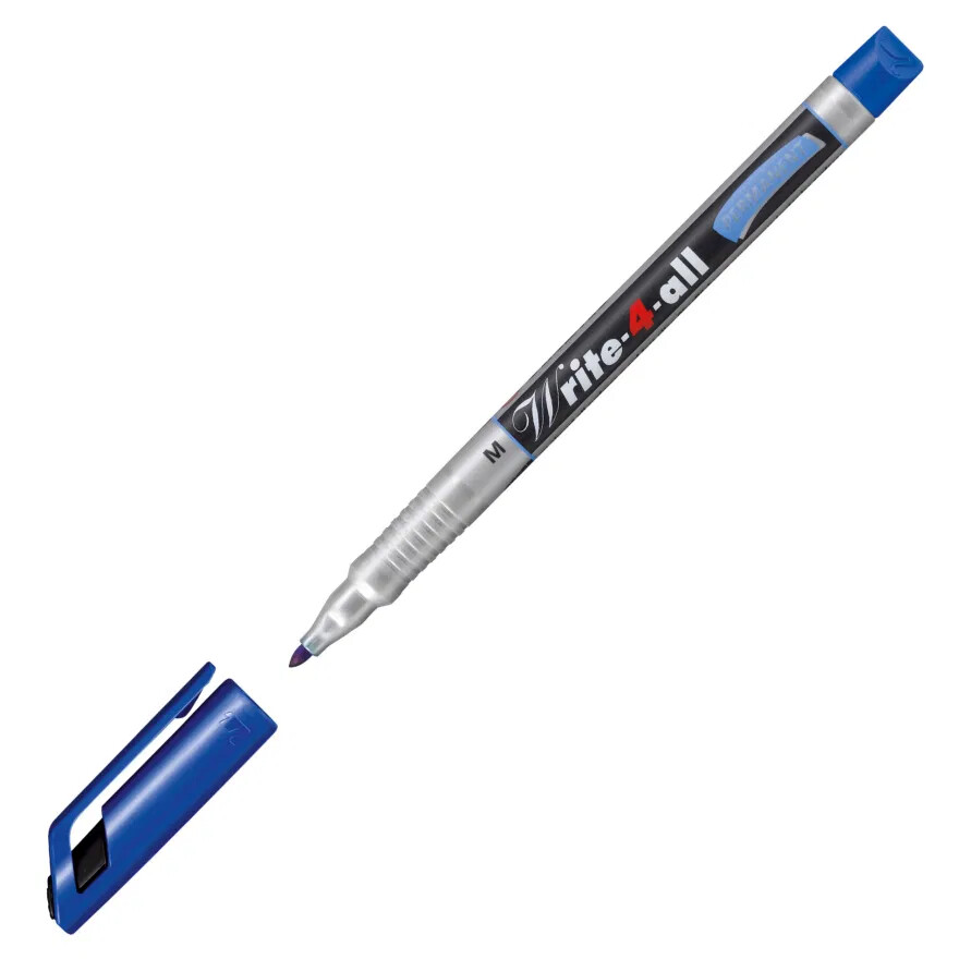 Stabilo Mark-4-All BLUE #653-41 Permanent Marker Chisel