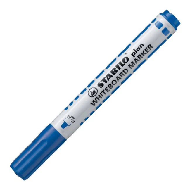 Plan Whiteboard BLUE Chisel Marker - (10/bx)