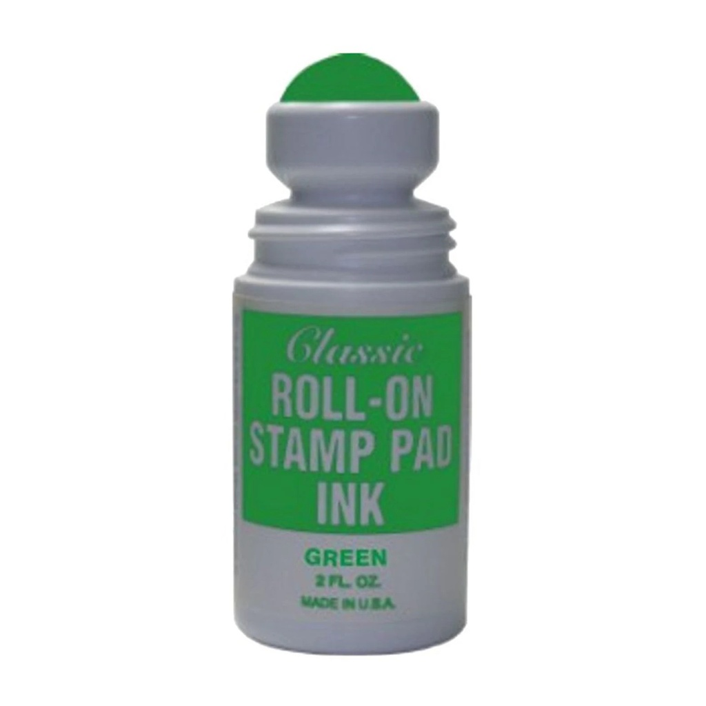 Classic Roll On Ink 2oz GREEN