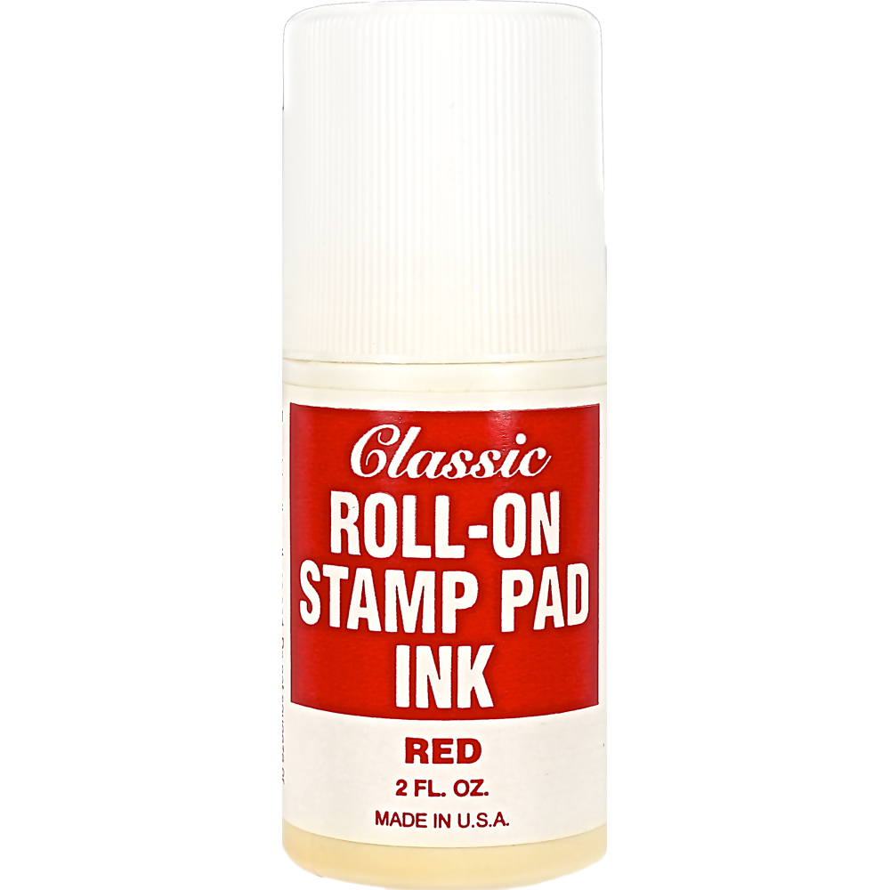 CLASSIC Roll On RED Ink 2oz #3620