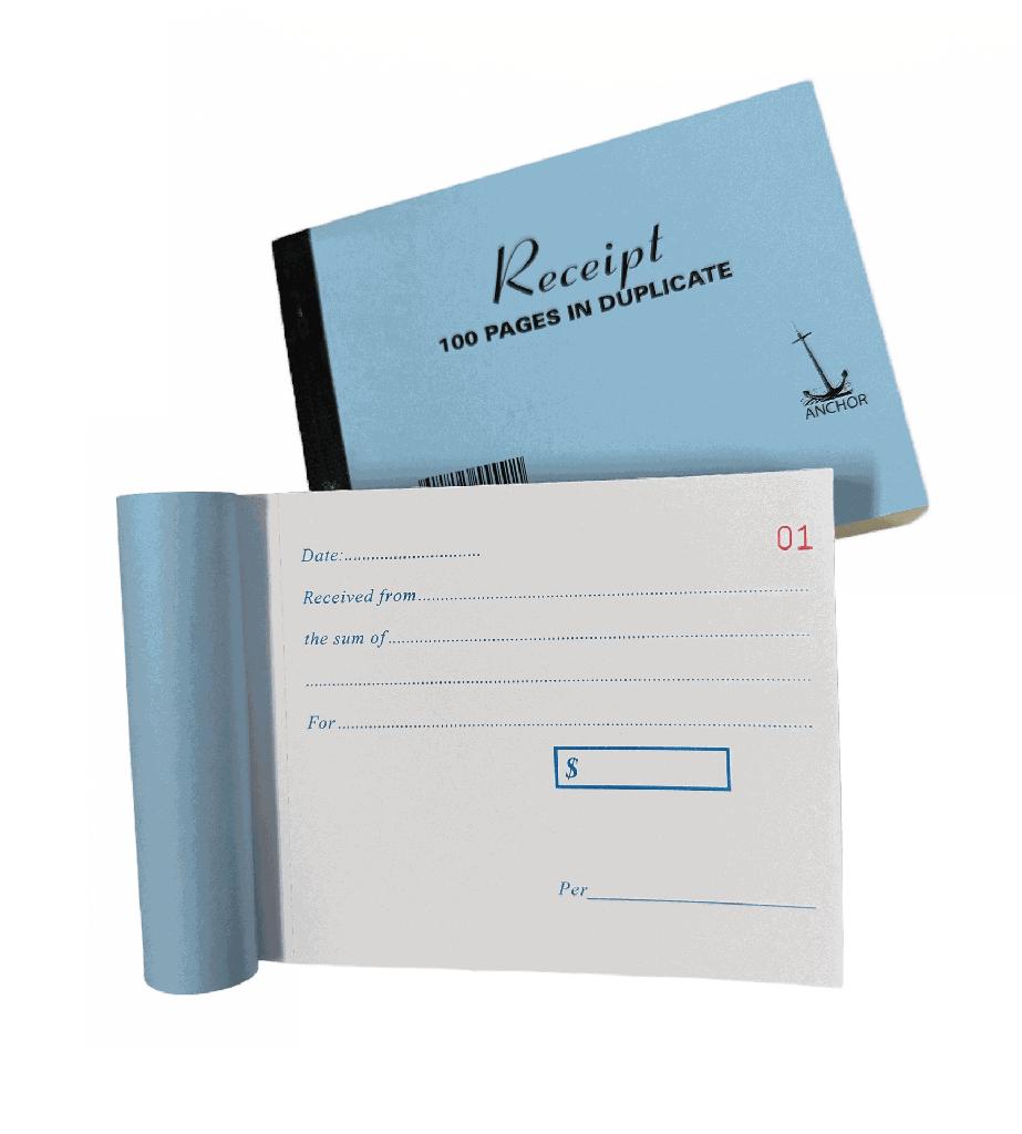 Receipt Book CARBONLESS 4x5 Anchor