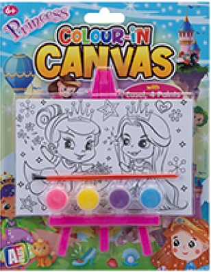 Canvas with Paint Set 25x20cm - Princess #382011 - Sale