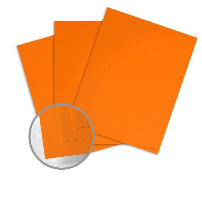 Laser Card FLUORESCENT ORANGE 185g L/S 100pk
