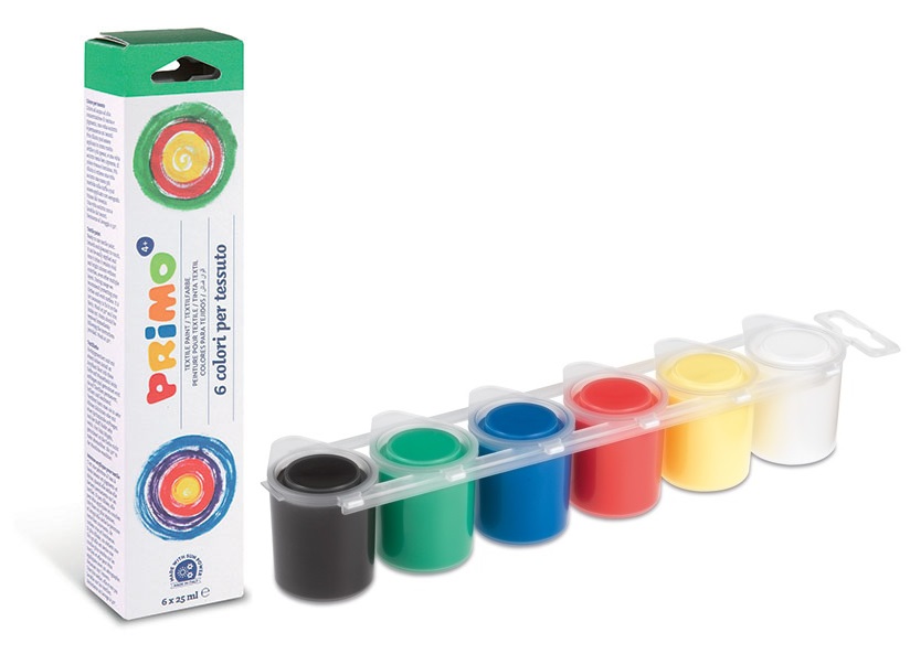 Textile Acrylic #4101TX6E 6s Paint Pots - (12/bx) - Sale
