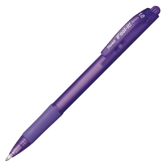 Feel It RETR. 1.0mm VIOLET BP Pen 12/bx