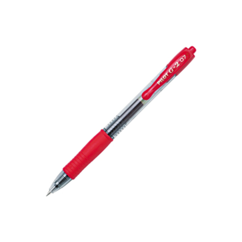 PILOT Retr. Gel RED #31022 0.7mm Fine Pen - (12/bx)