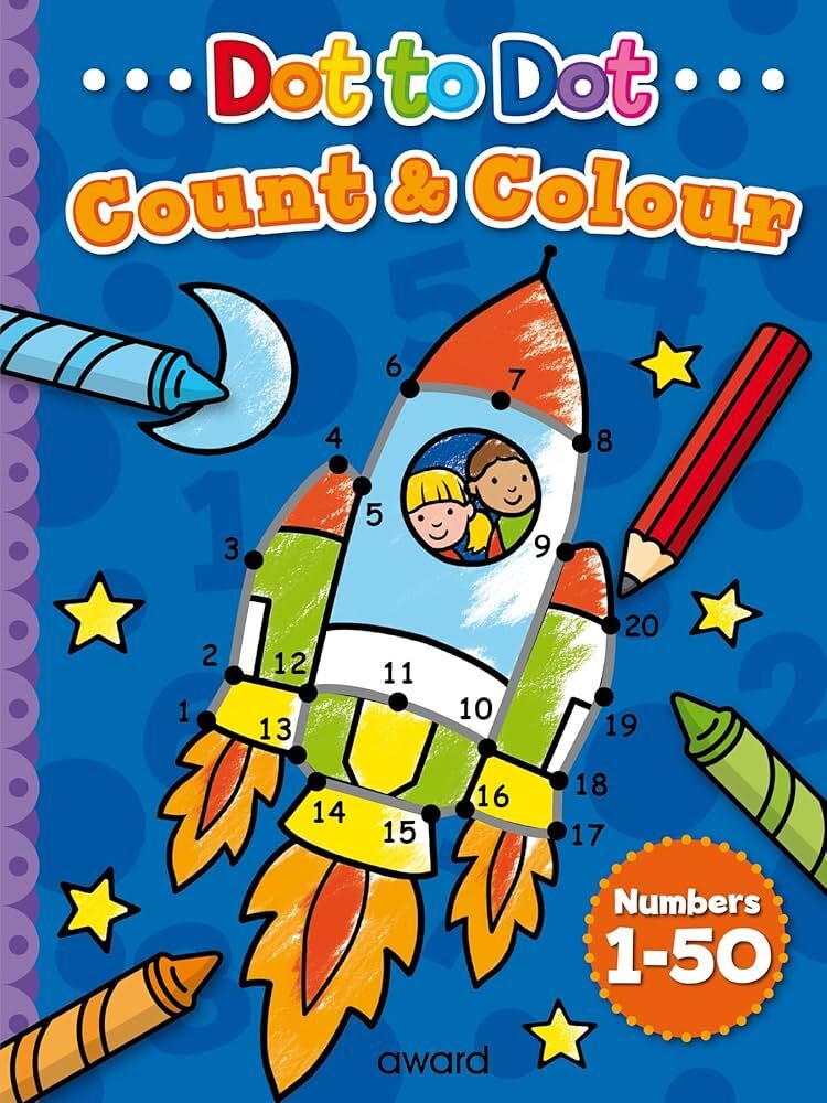 Count & Colour 1-50 Dot To Dot (ROCKET)