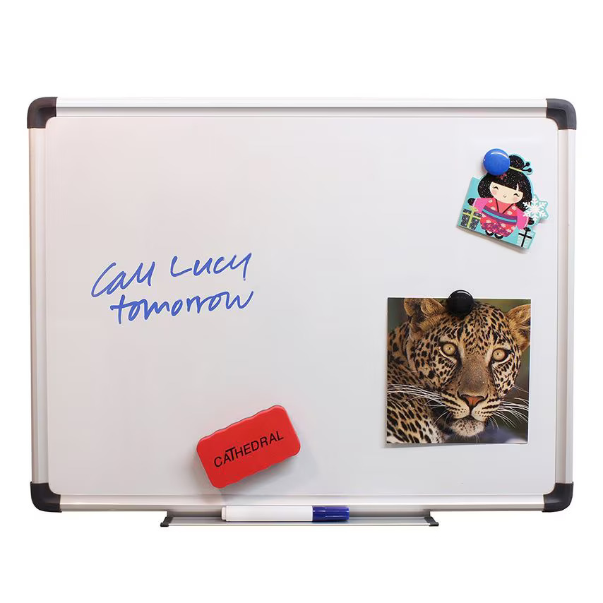 Whiteboard 24x36" (60x90cm) Magnetic w/Alum. Frame - (Cathedral) #WALWB60