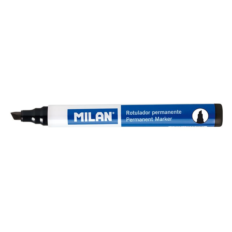 Milan Permanent BLACK Chisel Marker #16428122 (Each) - (12/bx)