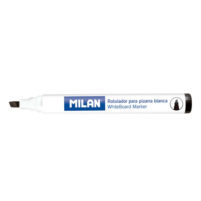 Milan Whiteboard BLACK Chisel Marker #16528122 (Each) - (12/bx)