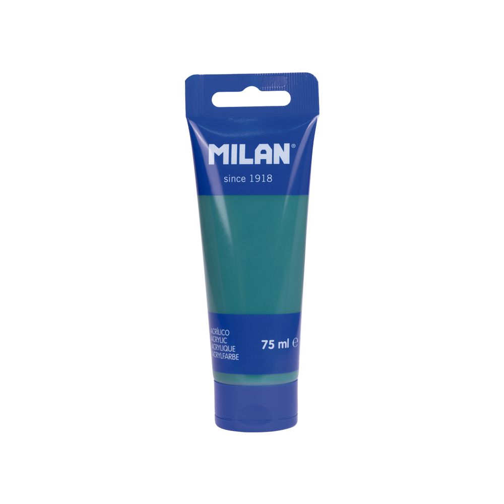 Milan Acrylic 75ml EMERALD GREEN Tube Paint #101761