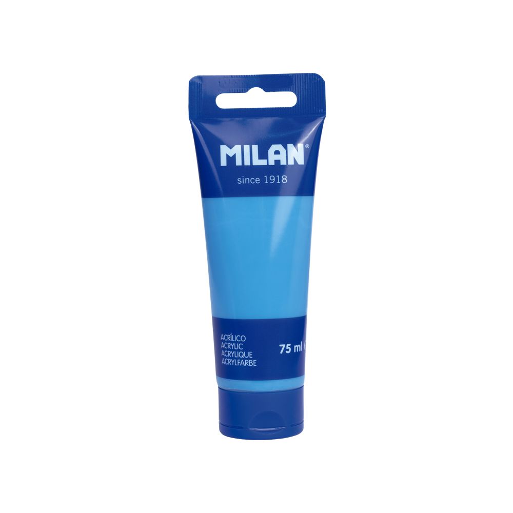 Milan Acrylic 75ml CYAN C'BEAN BLUE Tube Paint #101752
