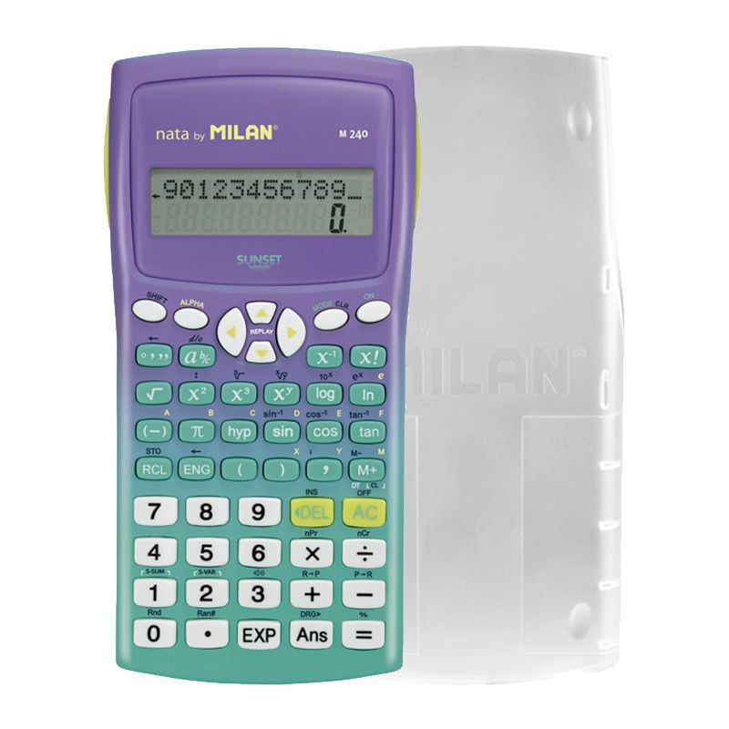 Milan SUNSET 240 Functionl Scientific Calculator #159110SNPR