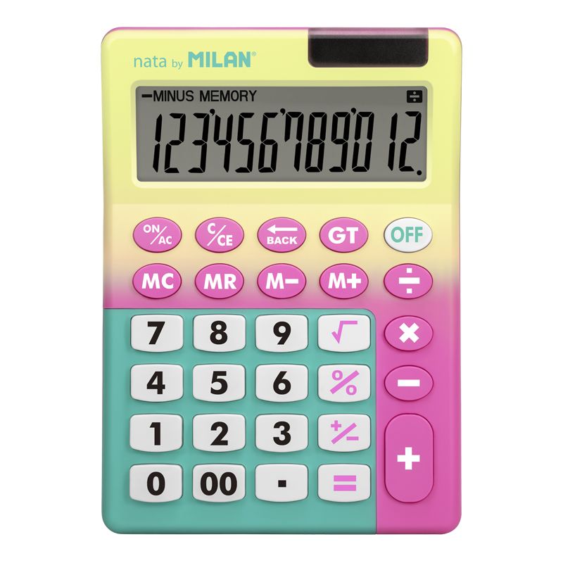 Milan SUNSET 12 Digit Desktop Calculator #151812SNPBL