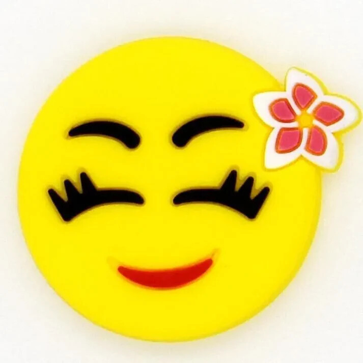 Croc Shoe Charms - EMOJI FLOWER HAIR #38-23