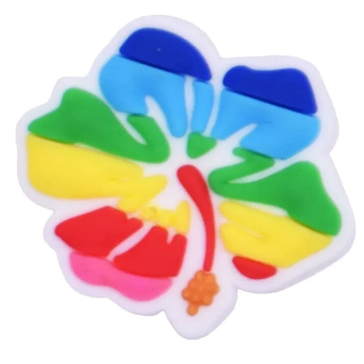 Croc Shoe Charms - MULTI COLOUR MAPLE LEAF #BC13-50