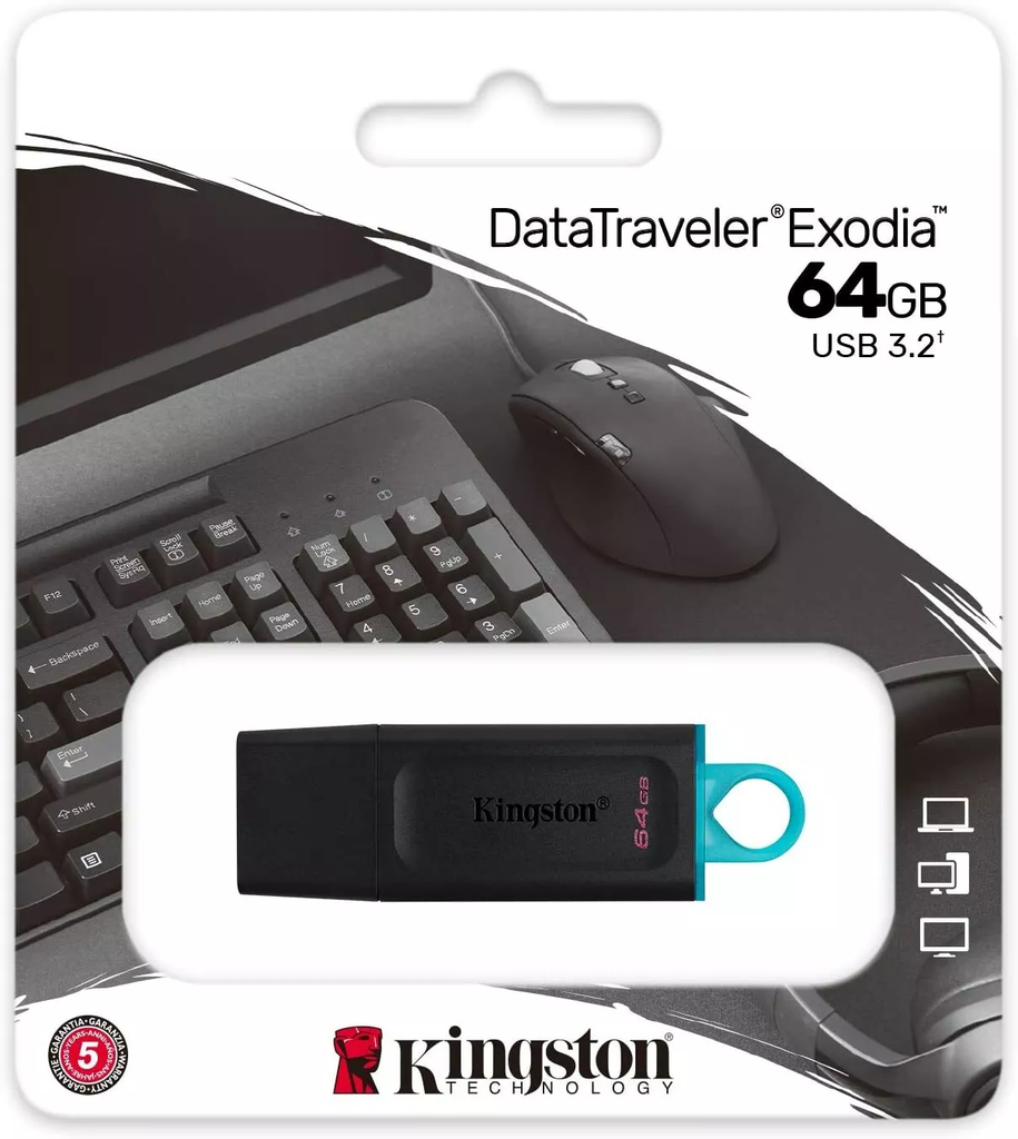 KINGSTON 64G Data Traveler Flashdrive USB 3.2