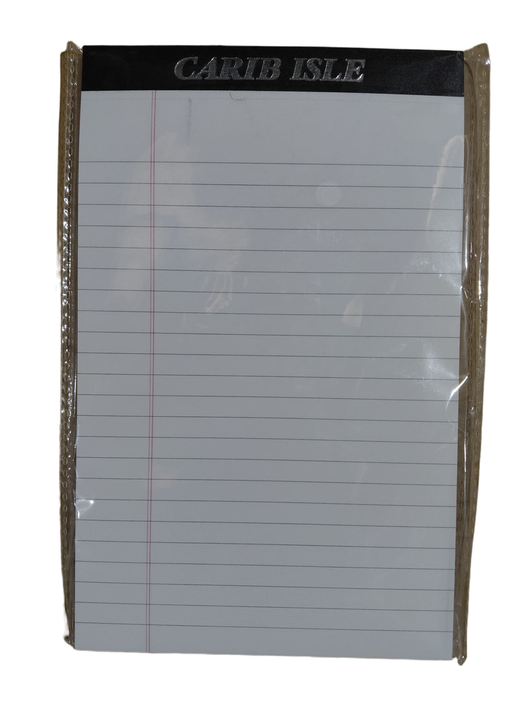 Carib Isle Writing Pad WHITE 8x5" 50pg 