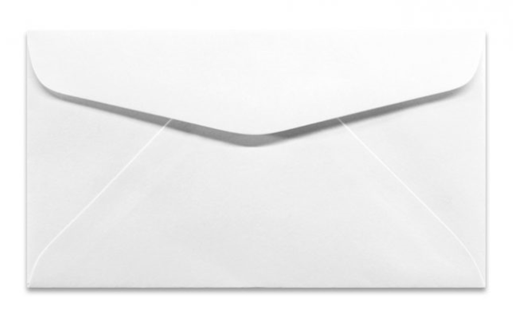 White Envelope 3 5/8x6 1/2" Peel & Seal 100g SOLD 50/pk Only - (5000/ctn)