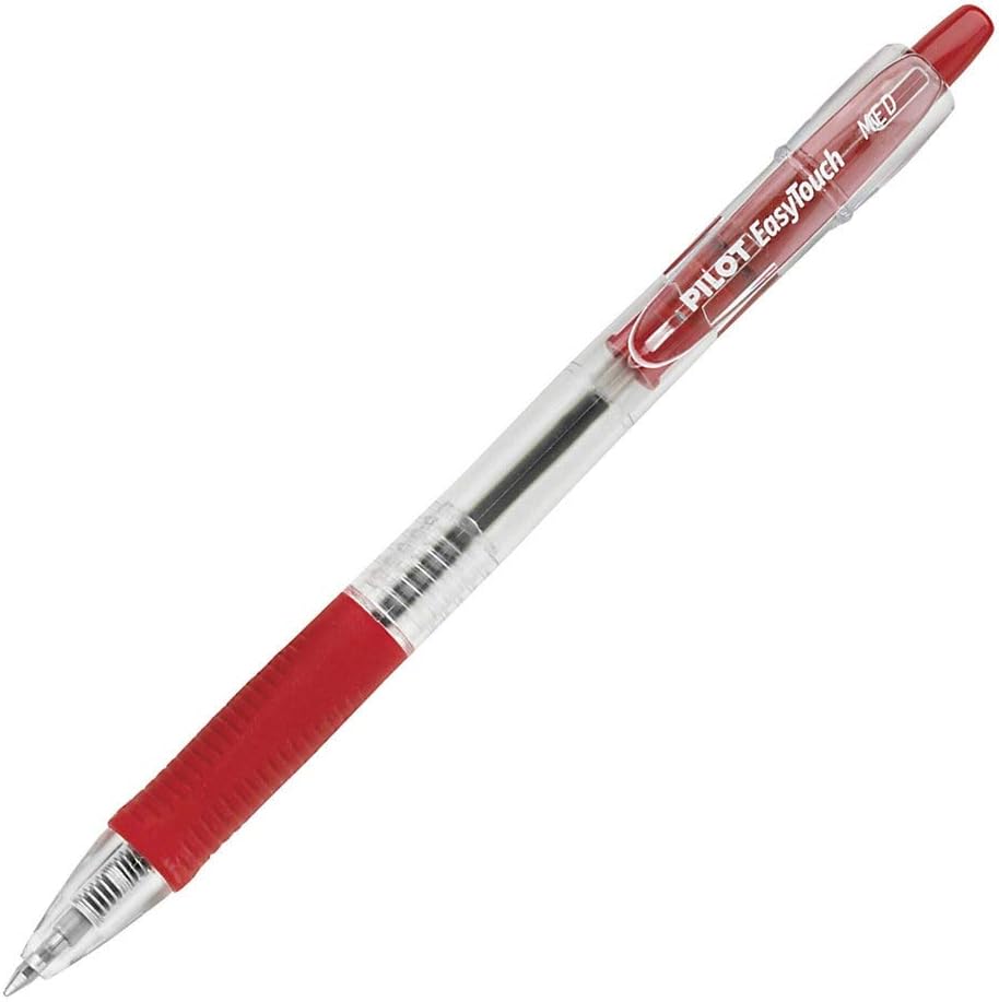 Pilot Easytouch Retractable #32222 RED MEDIUM Pen - (12/bx)