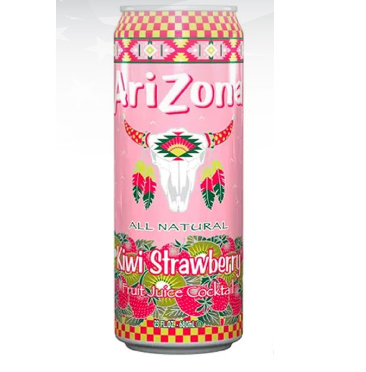 Arizona All-Natural Kiwi Strawberry Juice Cocktail 22oz Can
