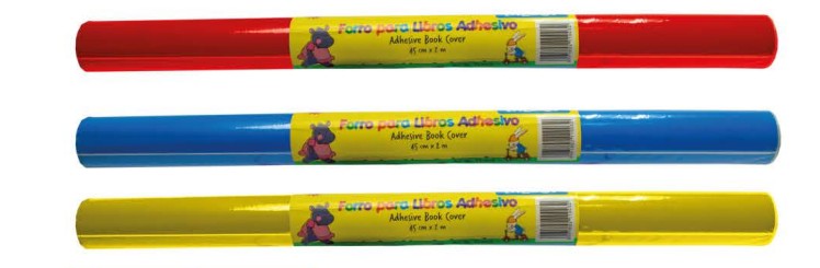 Talbot Book Cover Adhesive Film (Red/Blue/Yellow) #11003 (Per Roll) - (50/ctn)