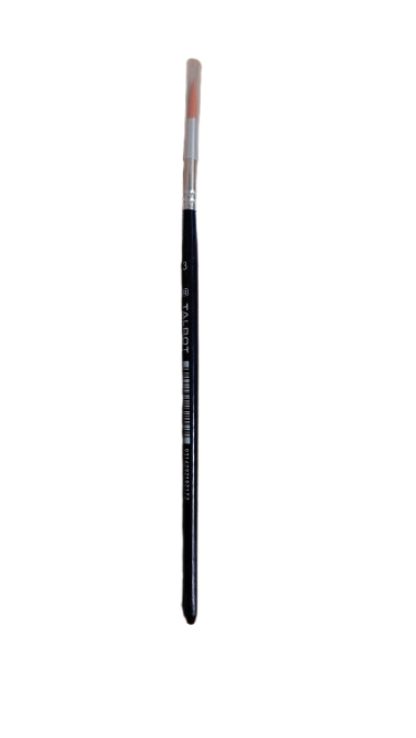 Talbot White Bristle Paint Brush Round #3 - #PR-3 (Each) - (12/bx)