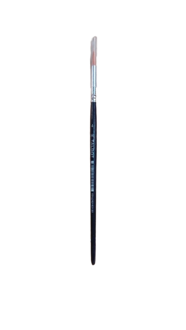 Talbot White Bristle Paint Brush Round #4 - #PR-4 (Each) - (12/bx)