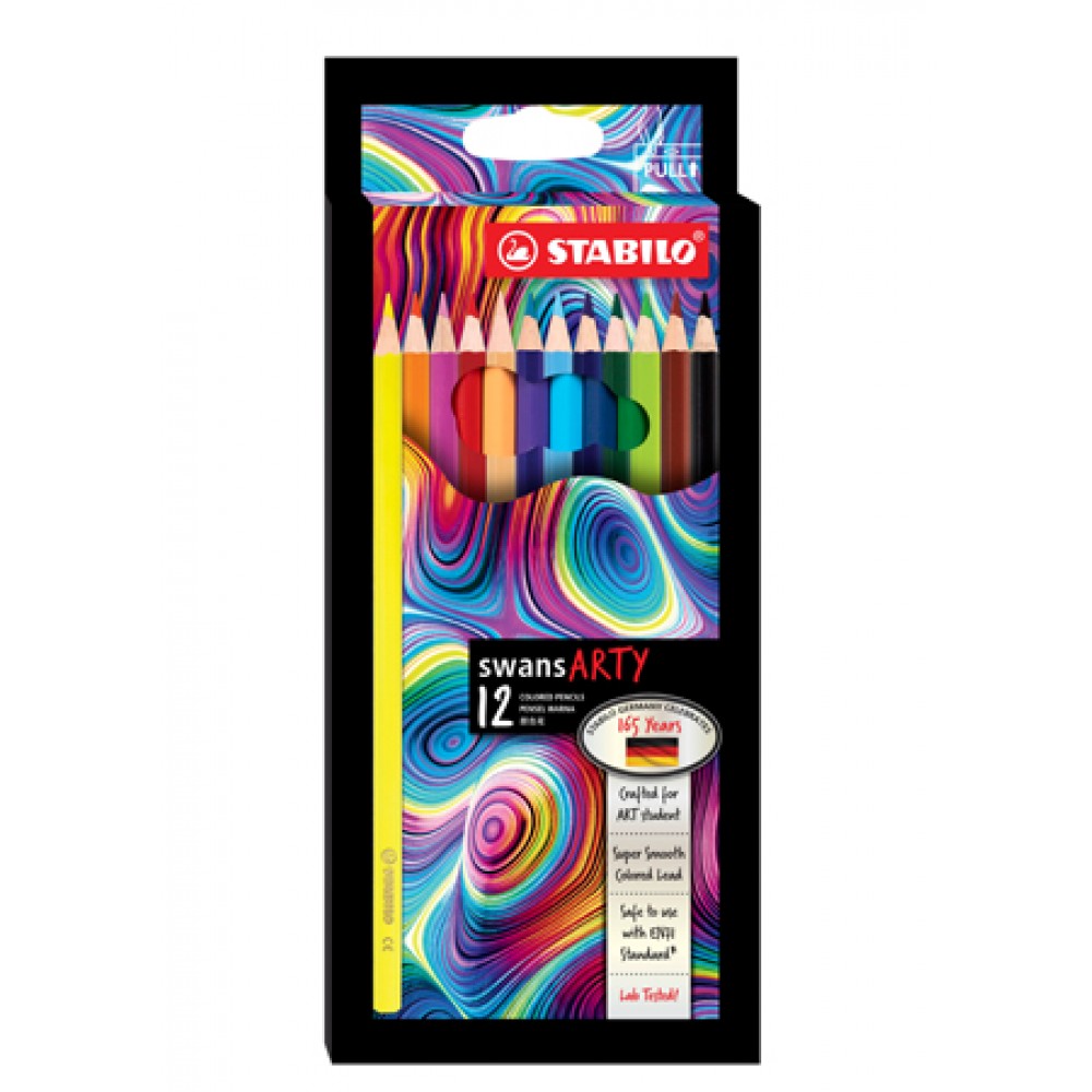 Swans Arty Colour Pencils 12s #1520/12H