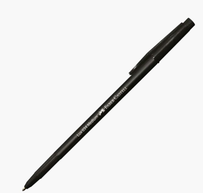 Faber Castell #034 Lux BLACK MED BP Pen - (50/bx)