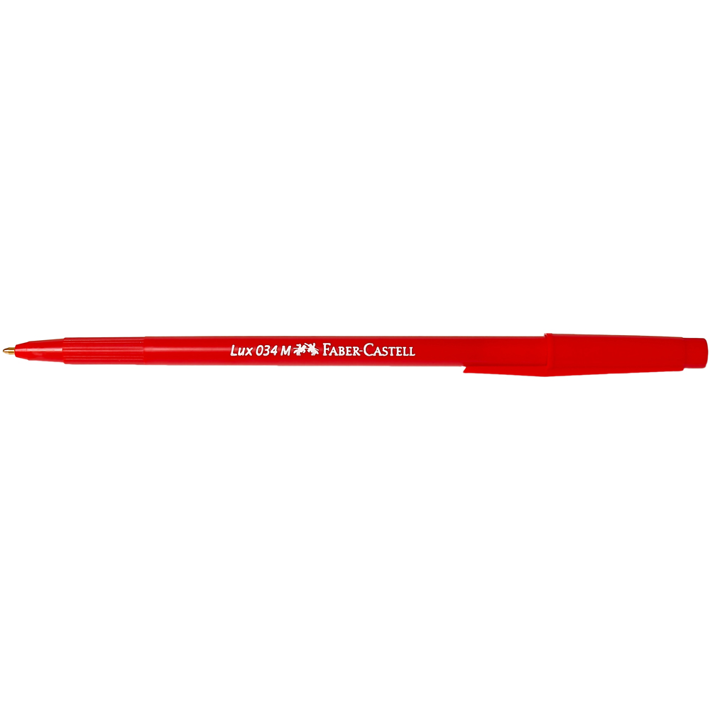Faber Castell #034 Lux RED MED BP Pen - (50/bx)