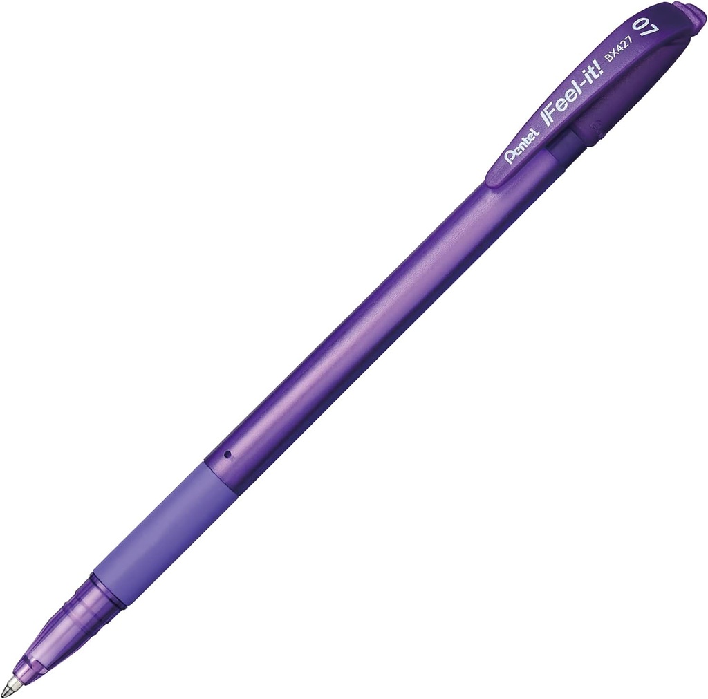 Pentel Feel It BP 0.7mm VIOLET Pen - (12/bx)