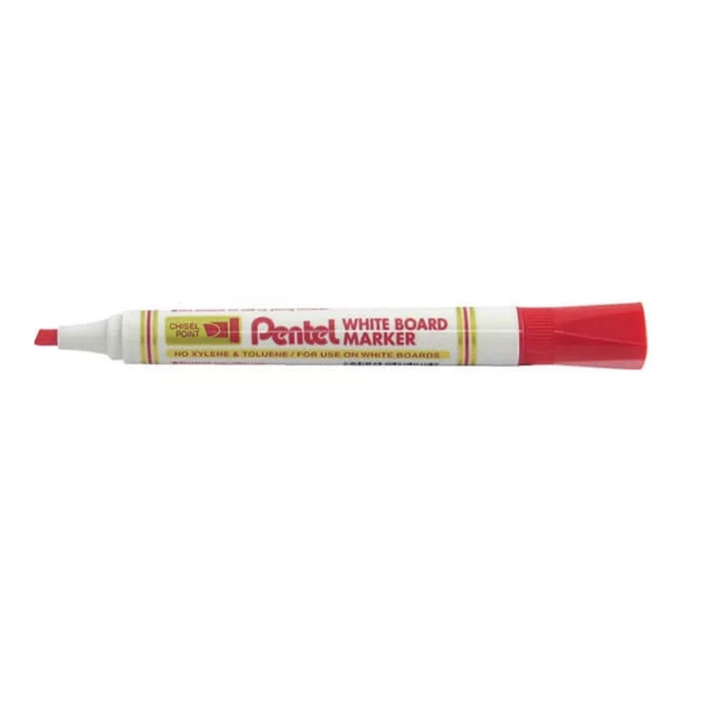 Pentel Whiteboard RED Chisel Marker #MW86-BO