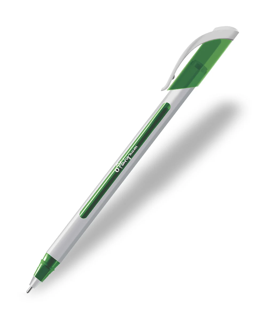 Platignum S-TIXX Ballpoint GREEN Pen (Singular) - (12/bx)