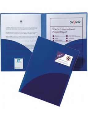 Snopake Twin File A4 Electra BLUE (Sold Singular)  - (5/pk)