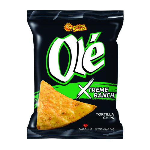 Sunshine Snacks Ole Xtreme Ranch Tortilla Chips 43g