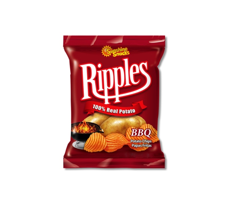 Sunshine Snacks Ripples BBQ Potato Chips 35g
