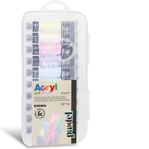 Primo Fine Acrylic 18ml Tube Pastel Cols #406TA10PAST Paint
