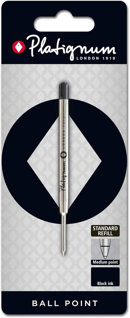 Platignum BP Refill BLACK MED (Blister)