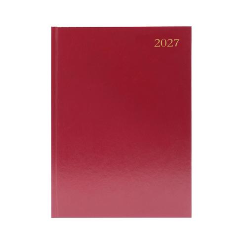 Desk Diary A5 1 Day APPT (BURGUNDY) 2027