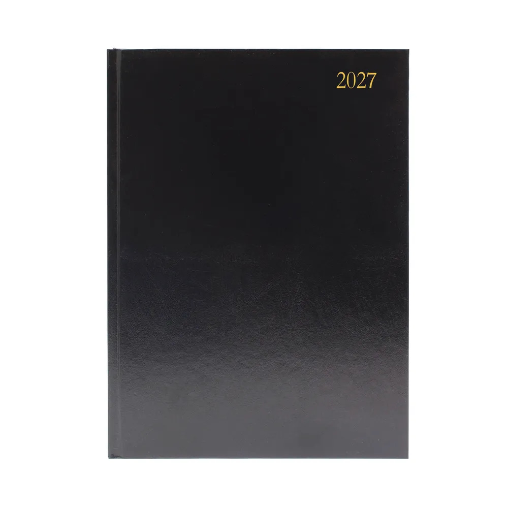 Desk Diary A5 Week To View (BLACK) 2027