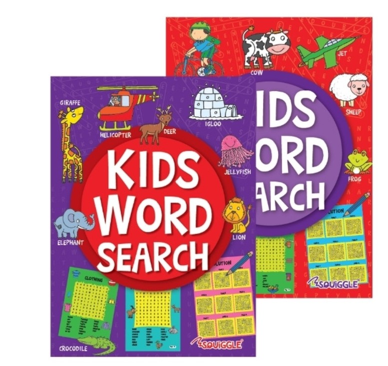 Kids Wordsearch A4 Book #P2933 
