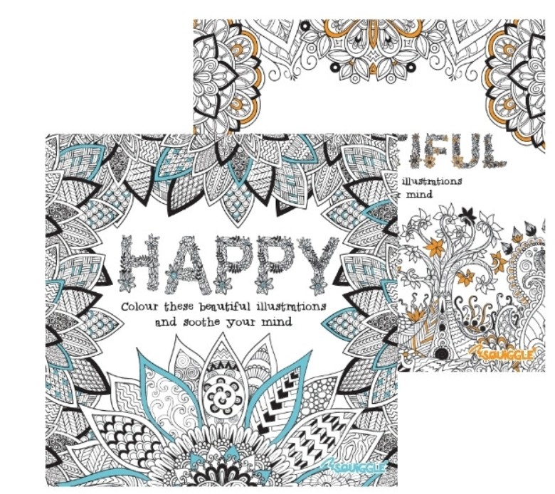 Beautiful & Happy Advanced Colouring Book #P2938 