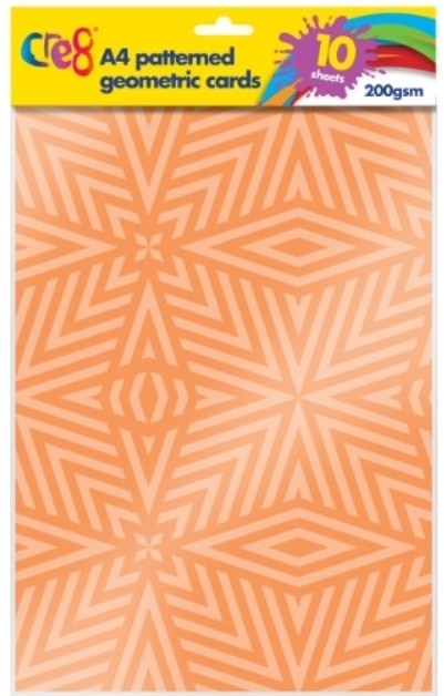 Cre8 Card A4 Patterned GEOMETRIC 200g 10shts #P1470 
