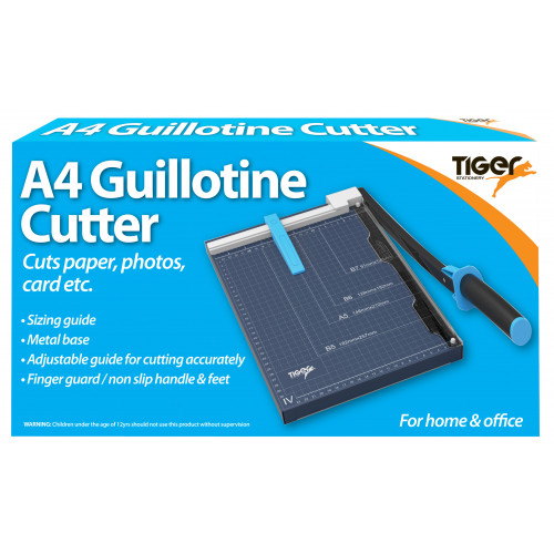 Tiger Guillotine A4 Trimmer (Metal Base)