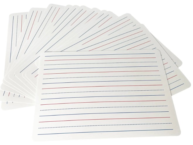 Janrax Handwriting Lined Fexible Writeboard A4 #705921 - SOLD PER BOARD