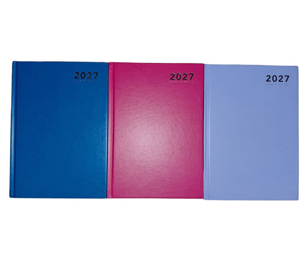 Brights A5 Day A Page 2027 Diary (3 Colours) - (Singular) - (5/pk)